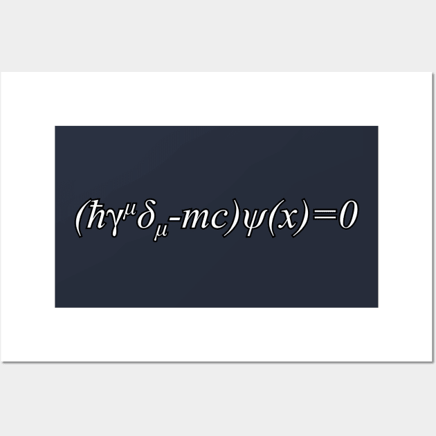 Dirac equation Wall Art by Among the Leaves Apparel